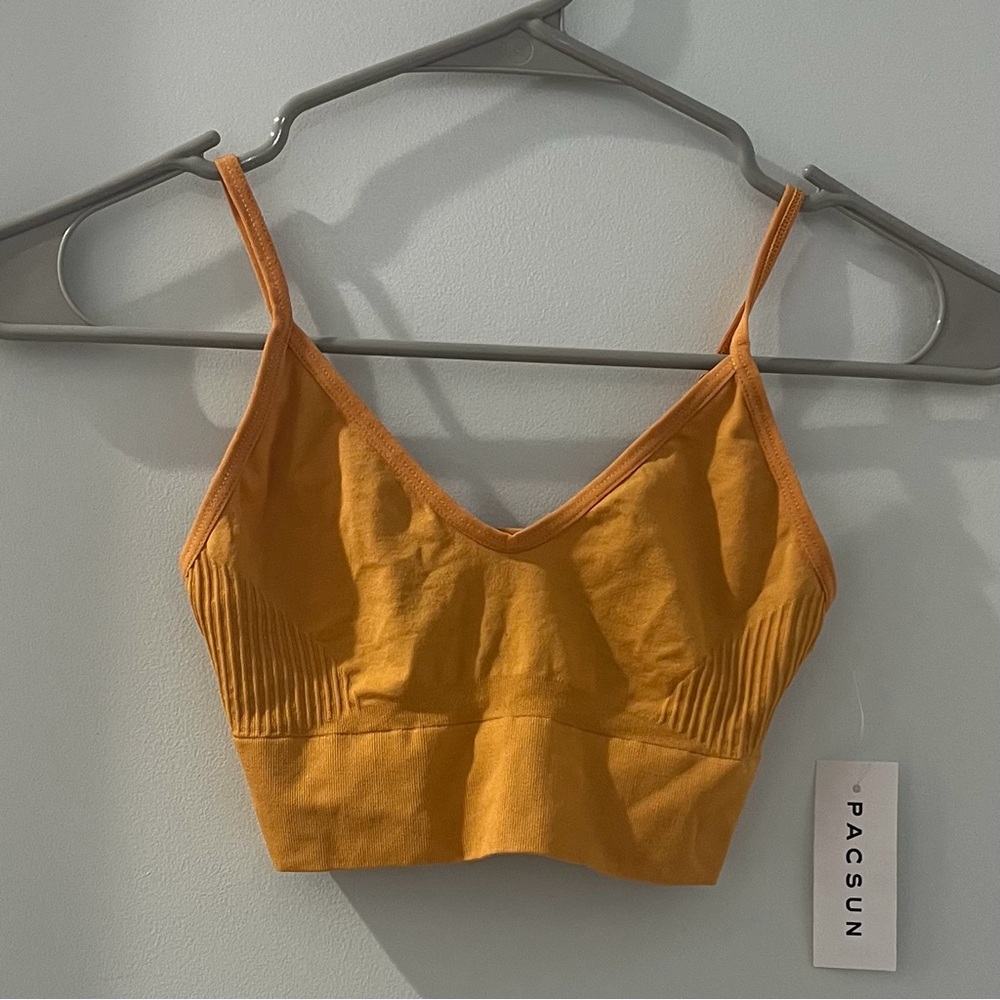 Pacsun Orange-Yellow Bralette Top